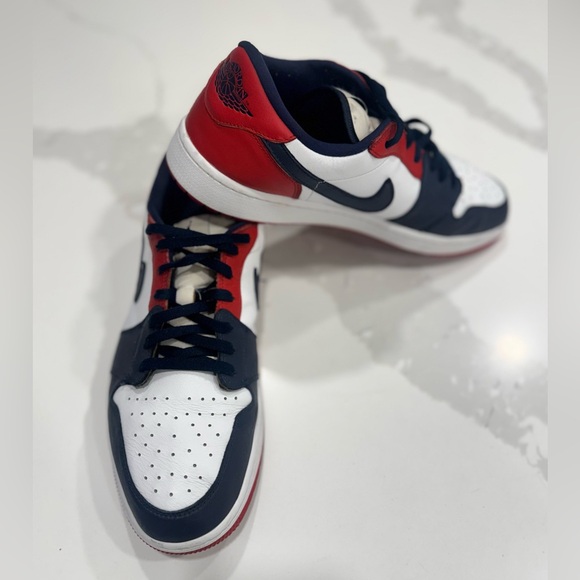 Air Jordan 1 Low Golf 'USA' Red White and Blue - Picture 5 of 10
